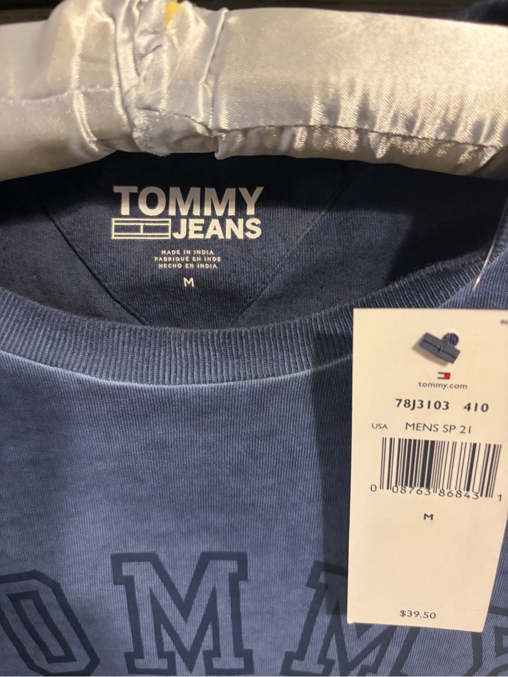 Tommy Hilfiger Light Navy Crewneck Sweatshirt with Tonal Logo